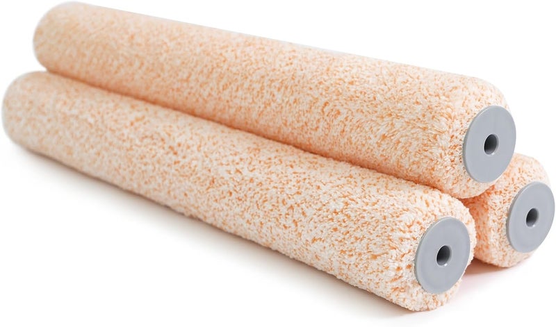 Rolling Dog 18 Inch Paint Roller Covers - 3/8" Nap 18" Microfiber Paint Roller Sleevers for Smooth and Semi-Smooth Surfaces, Ceiling, Wall, Floor, Decks Painting (Pack of 3) - Image 1